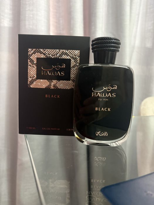 perfume arabe HAWAS BLACK DA rasasi