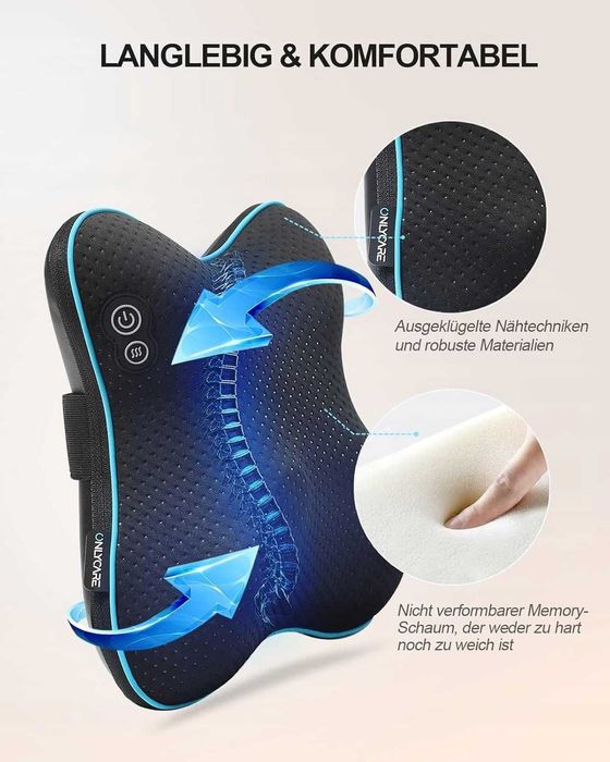 Poduszka Masująca ONLYCARE Shiatsu 3D Funkcja Grzania PO ZWROCIE 8302