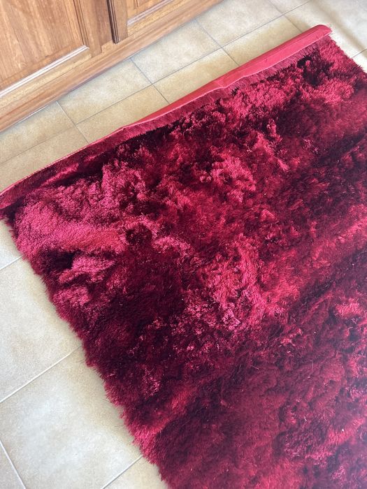Carpete como nova medida 1.40x2,00 cor bordeaux