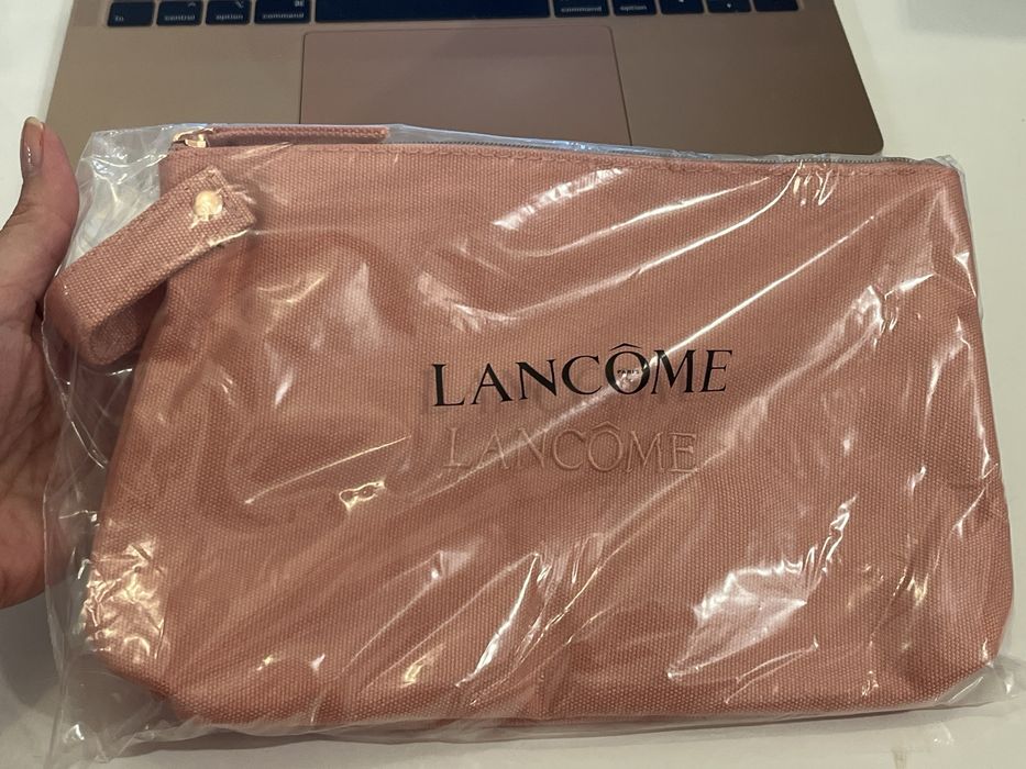 Lancome kosmetyczka płotno różowe