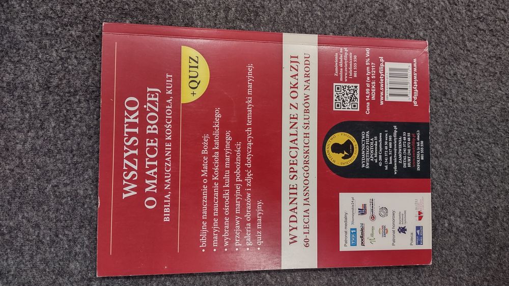 Książka Wszystko o Matce Bożej plus Ouiz