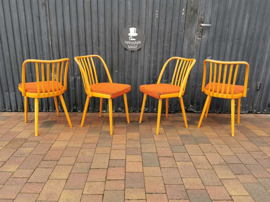 Krzesła TON proj. Antonín Šuman, Czechosłowacja '60 Design, Prl, RETRO