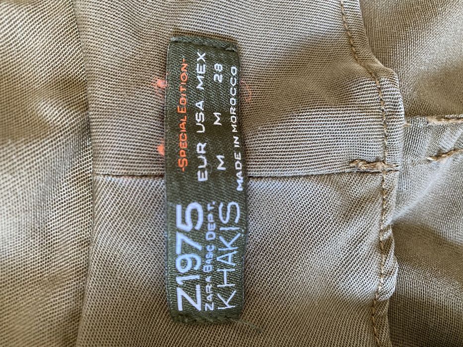 ZARA 38 parka kurtka khaki lyocell