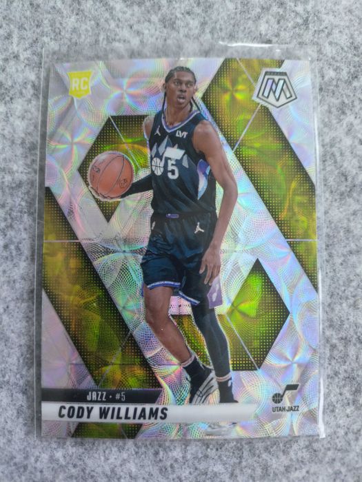 Karta NBA Rookie 2024-25 Mosaic International Prizm Cody Williams Jazz