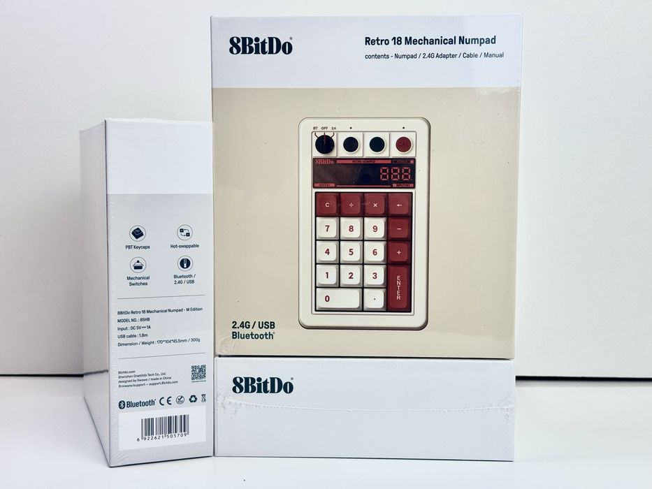 Механічна цифрова клавіатура калькулятор 8BitDo Retro 18 Bluetooth 2.4