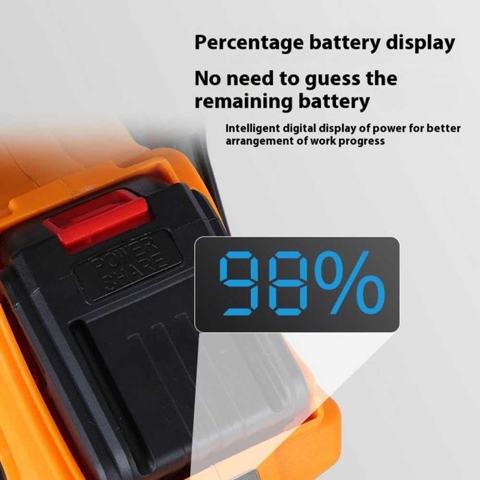 Большая Аккумуляторная цепная пила 41 СМ  +2 аккумулятора + масля Бак