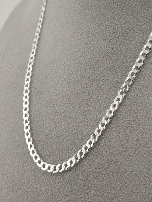 Srebrny Łańcuszek Pancerka 50cm Pr.925 Nowy