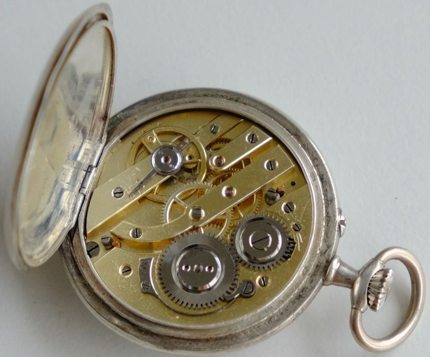 Relógio de bolso Tissot vintage em prata, revisto em 2025