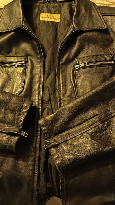 Kurtka damska skórzana biker pilotka