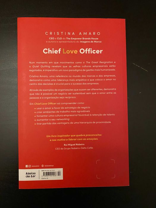 Livro Chief Love Officer de Cristina Amaro