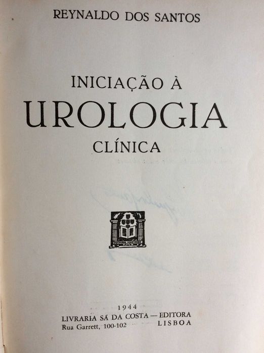Iniciação à urologia clínica , 1944