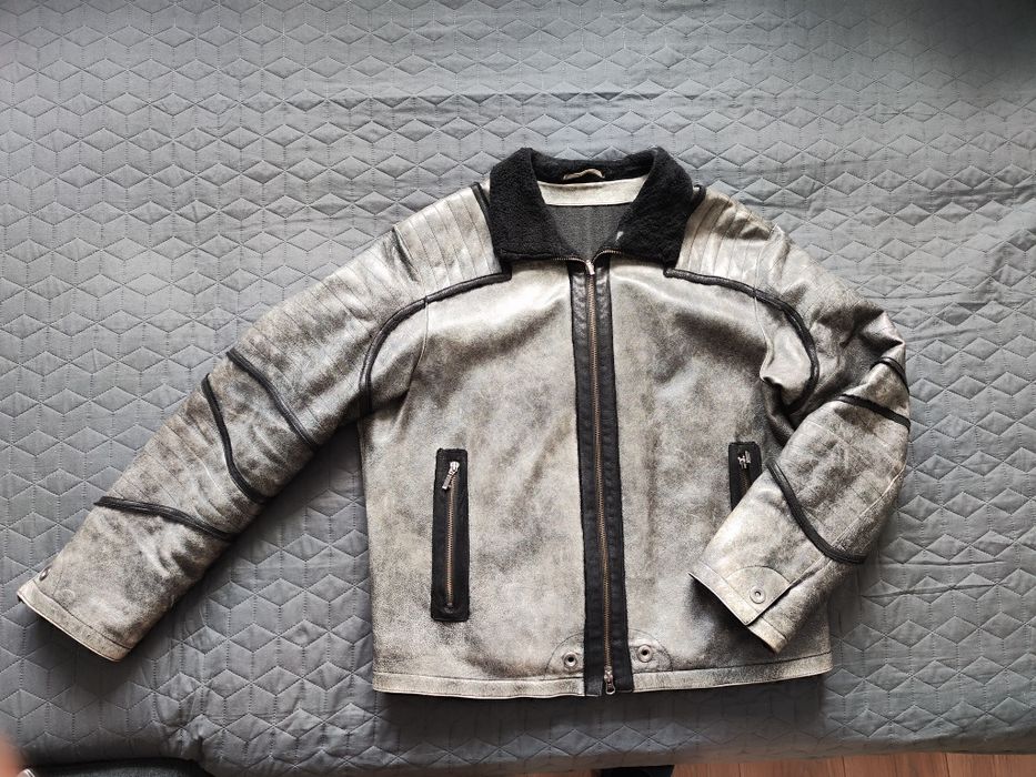 Куртка шкіряна чоловіча, тепла, розмір 52.