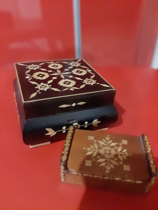 Шкатулки деревянные, ручная работа, пластиковая