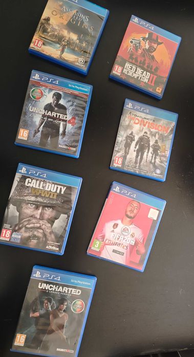 Vários jogos PS4/PS5.