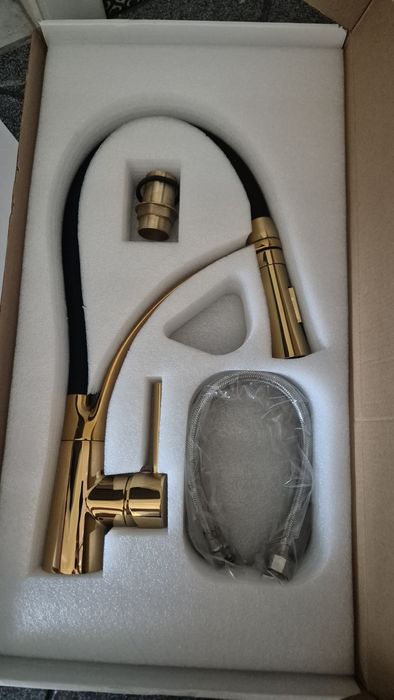 Bateria kuchenna złota, gold  nowa