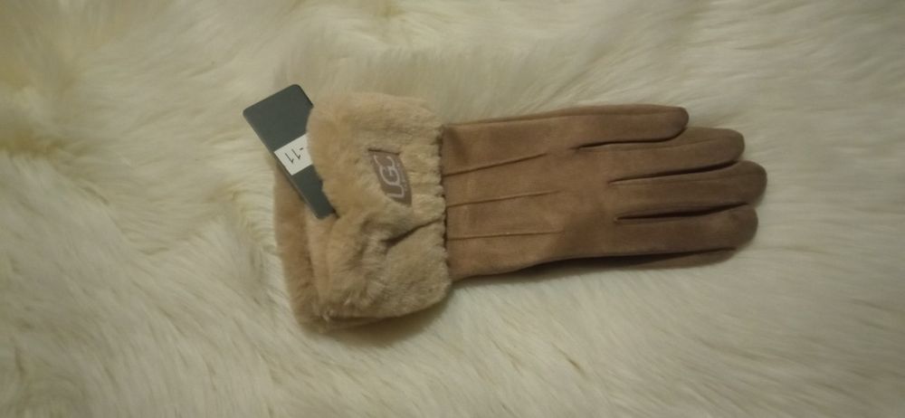 Rękawiczki z futerkiem