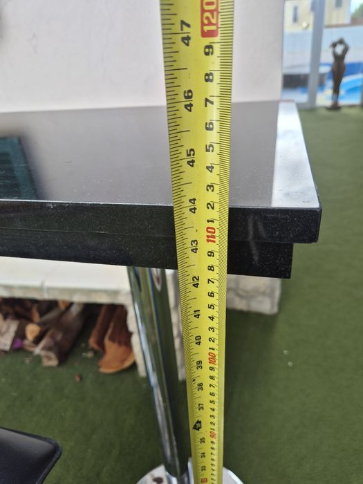 2 x real marble bar tops + stools