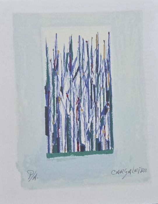 FLora, serigrafia do mestre Cargaleiro, obra antiga