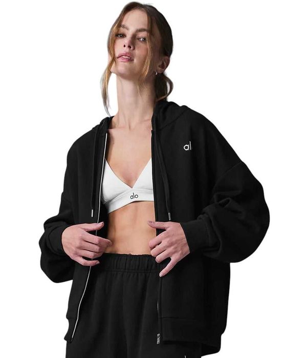 Худі Alo Yoga Accolade Full Zip Hoodie Black: 3 650 грн. - Худи