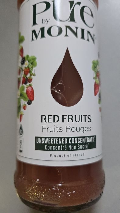 Pure Monin Red Fruits syrop owocowy bez dodatku cukru, bez kalorii