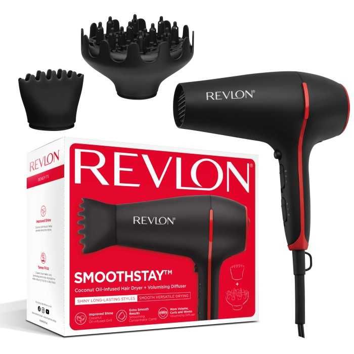 Suszarka do włosów z dyfuzorem REVLON SMOOTHSTAY RVDR5317E