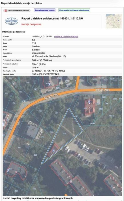 Działka budowlana 769 m² z budynkiem usługowym / blisko zalewu i lasu - Widok 2