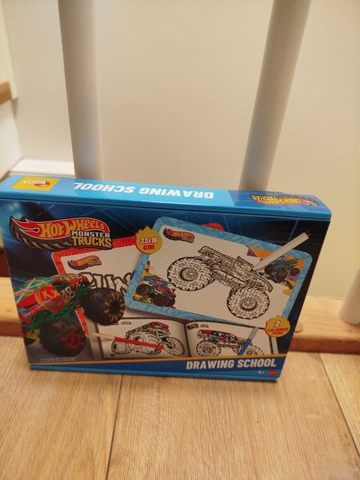 Hot Wheels Szkoła Rysowania Drawing School Monster Trucks Tablice