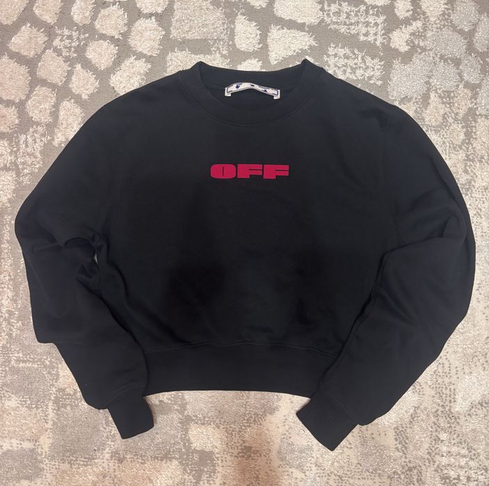 Черный свитшот Off-white | sk8, y2k, emo, goth