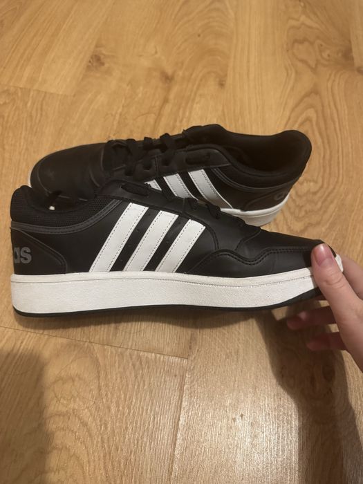 Czarne buty sportowe męskie 40 Adidas hoops 3.0 low classic vintage