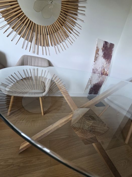 Stolik 119cm stół drewniane nogi