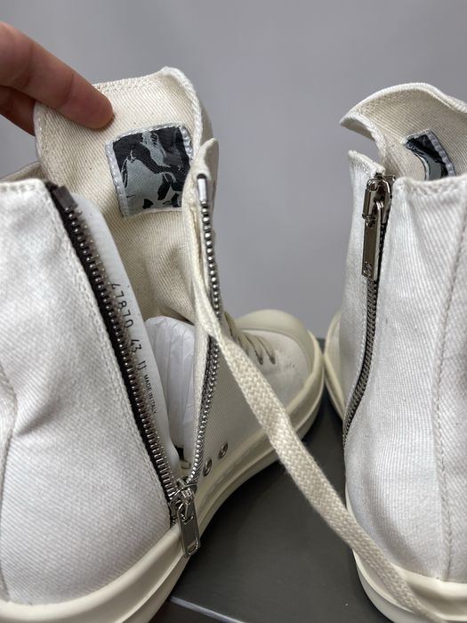 Rick Owens Ramones White Higt Top/Кеди Rick Owens Ramones/size42,43,44