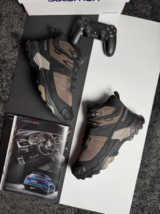 Чоловічі кросівки саломон Salomon X Ultra 4 Mid Fur Black Brown 41-46