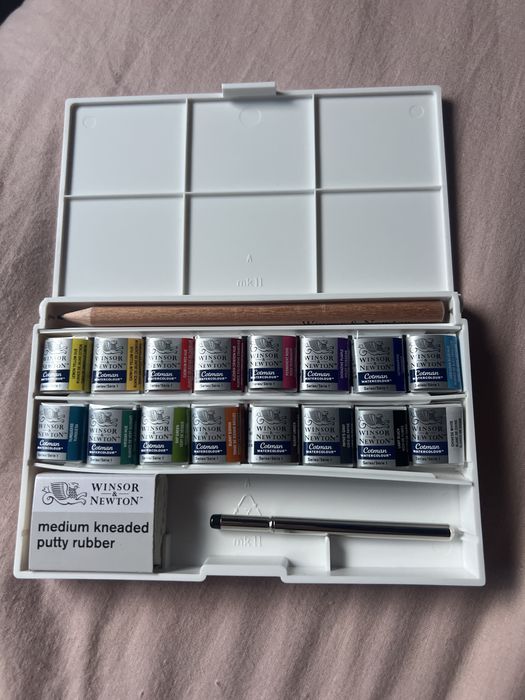 Aguarelas Winsor & Newton 16 cores