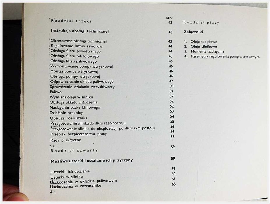 Książka - Katalog części silnik D2500K Motor Diesel Balkancar Bułgar