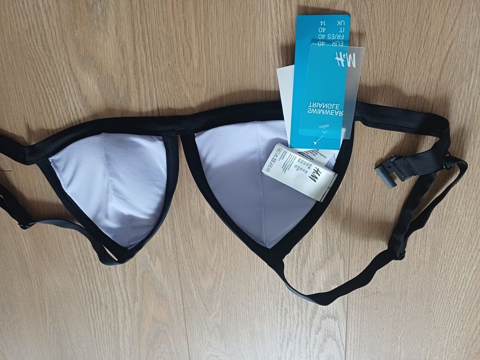 Strój kąpielowy biustonosz M nowy H&M czarny