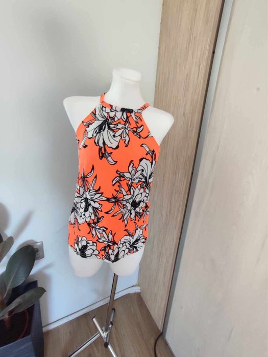 Top pomarańczowy na ramiączkach  River Island  XS/S