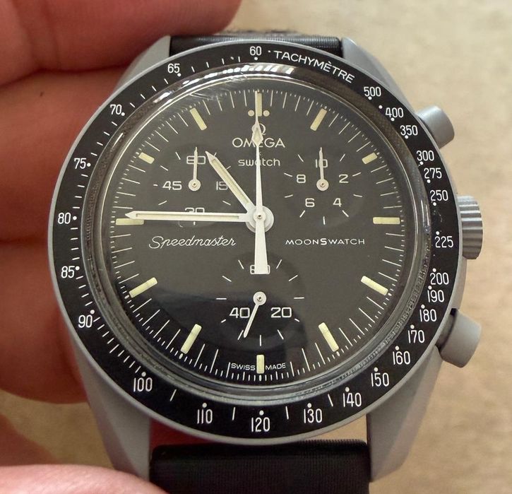 Original Swatch x Omega Bioceramic Moonswatch - Mission to The Moon com factura e garantia