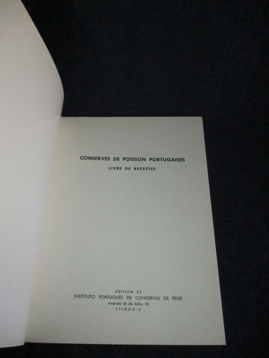 Livro Conserves de Poisson Du Portugal Conservas de Peixe