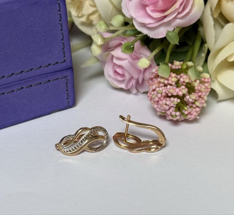 Золотые серьги 585 пробы