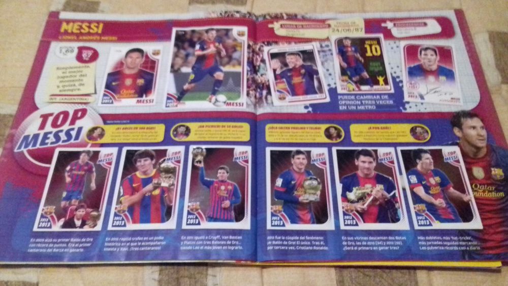 Caderneta de futebol do Barcelona