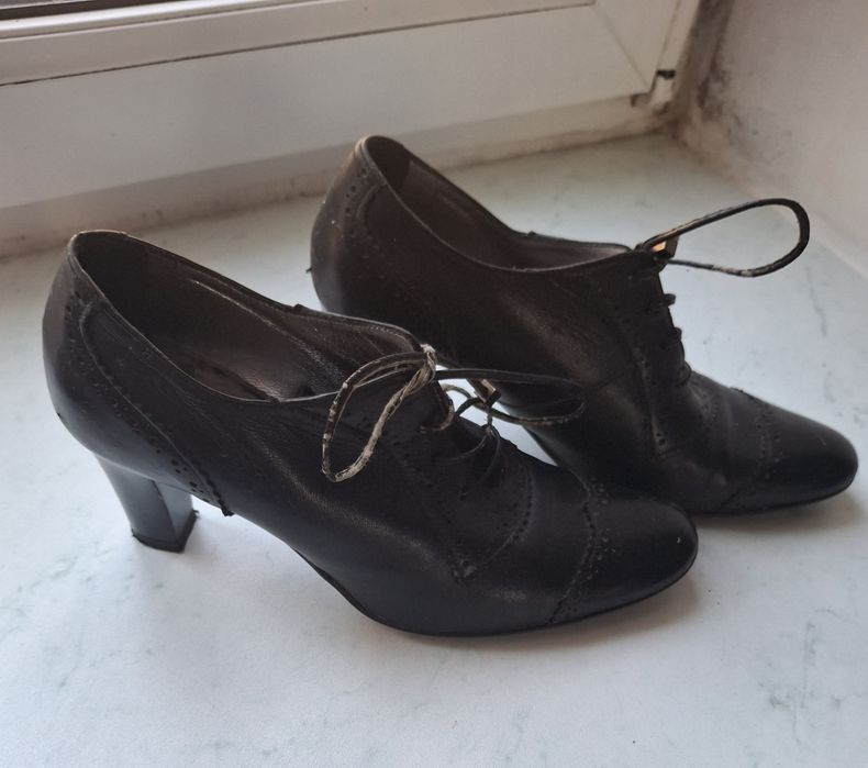 Осенние туфли на каблуке