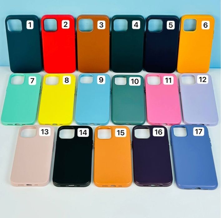 Чехол Leather Case Magsafe на iPhone 15 Pro Max кожаный чохол шкіряний