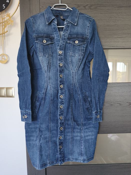 Nowa sukienka damska miękki jeans rozm. M