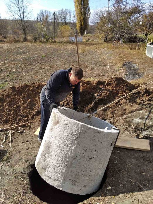 кольца круги колодезные канализацыонные сливная яма септик