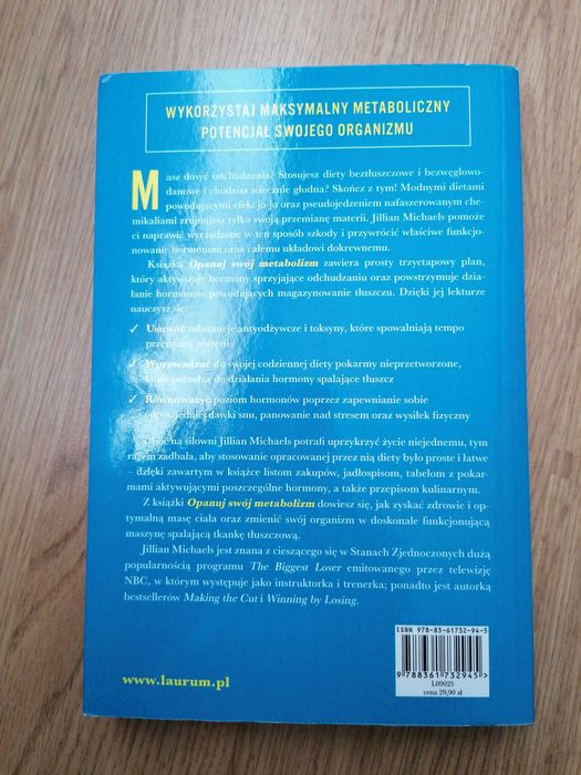Poradnik: Opanuj swój metabolizm, Jillian Michaels