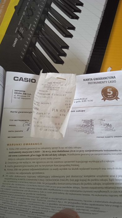 Pianino Casio ctk240