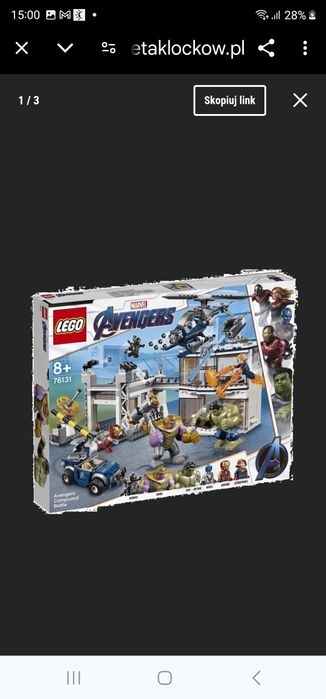 NOWY! Zestaw klocków Avengers