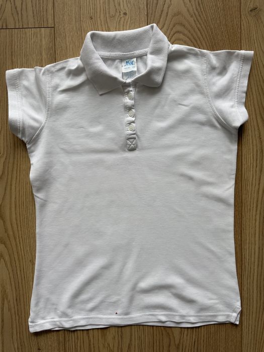Bialy t-shirt polo M