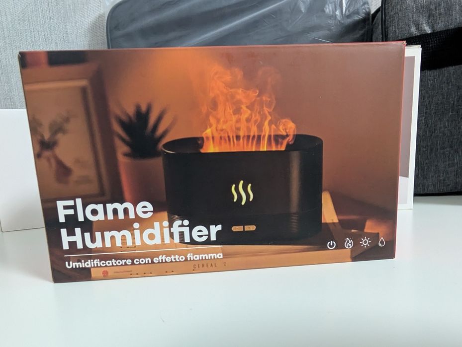 Аромадифузор / зволожувач повітря Flame Humidifier (ефект полум’я)