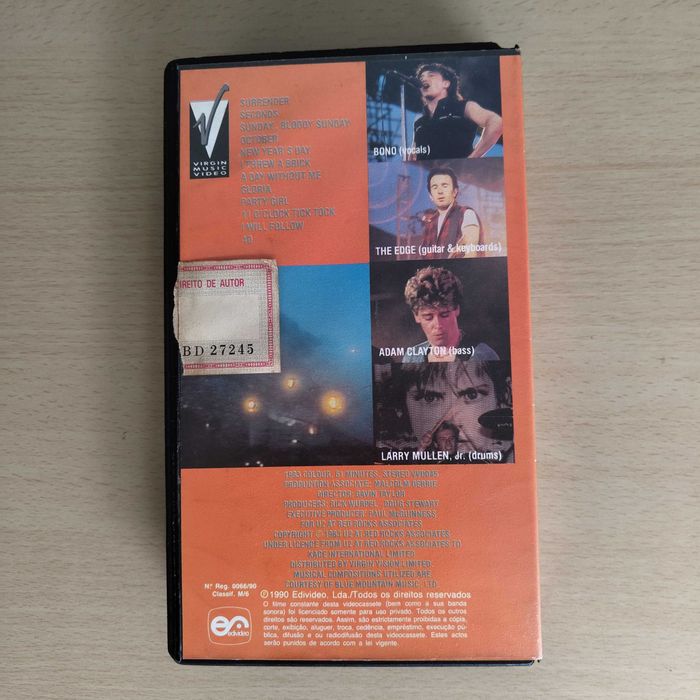 Cassete VHS Filmes Musica K7